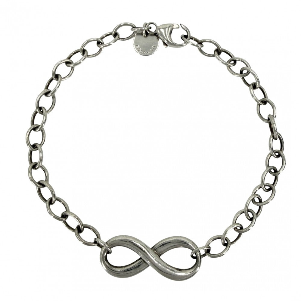 TIFFANY&Co. ティファニー ブレスレット インフィニティ ジュエリー アクセサリー シルバー925 レディース 約6.1g【中古品】