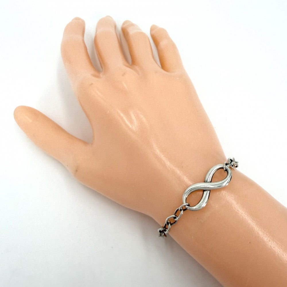TIFFANY&Co. ティファニー ブレスレット インフィニティ ジュエリー アクセサリー シルバー925 レディース 約6.1g【中古品】