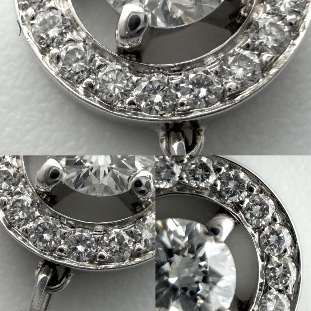 Boucheron ブシュロン ネックレス アバ アクセサリー ペンダント ジュエリー Au750 18金WG K18ホワイトゴールド ダイヤモンド レディース 約3.5g【中古品】