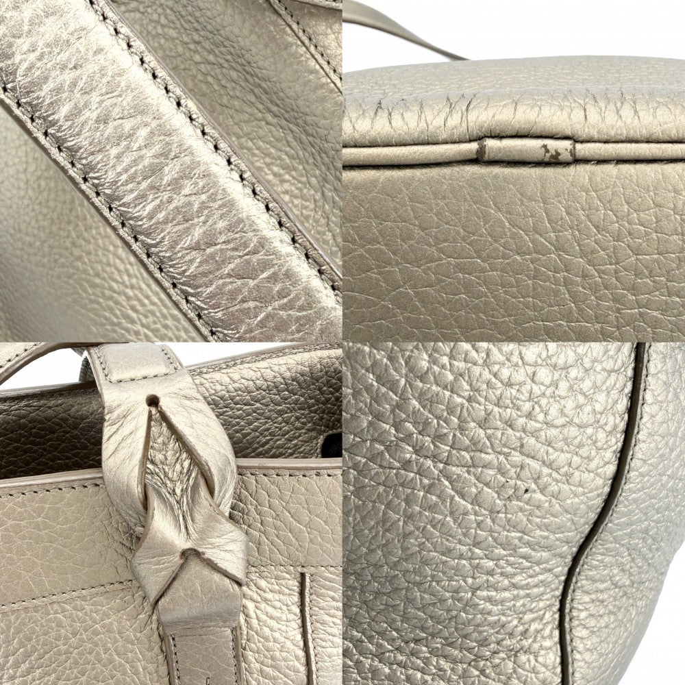 LOEWE ロエベ ハンドバッグ アナグラム フスタ トートバッグ レザー ゴールド シルバー金具 レディース【中古品】