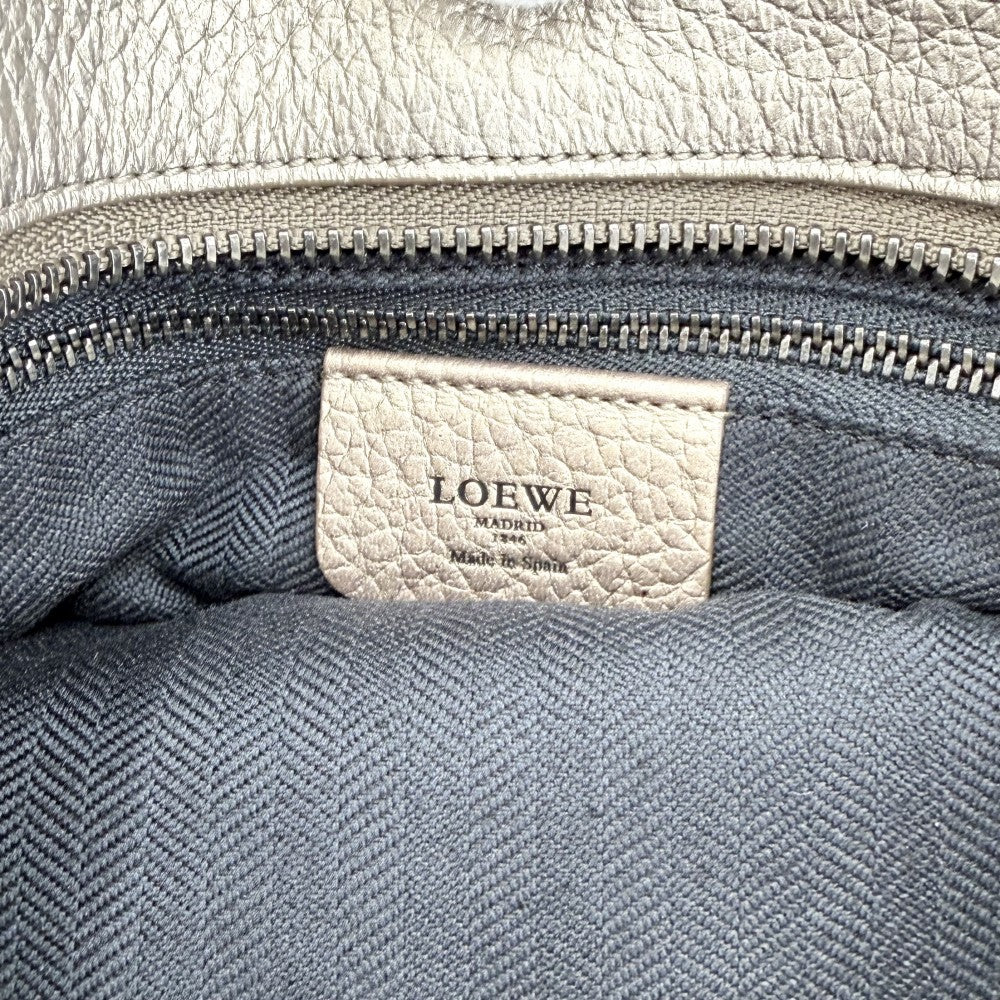 LOEWE ロエベ ハンドバッグ アナグラム フスタ トートバッグ レザー ゴールド シルバー金具 レディース【中古品】