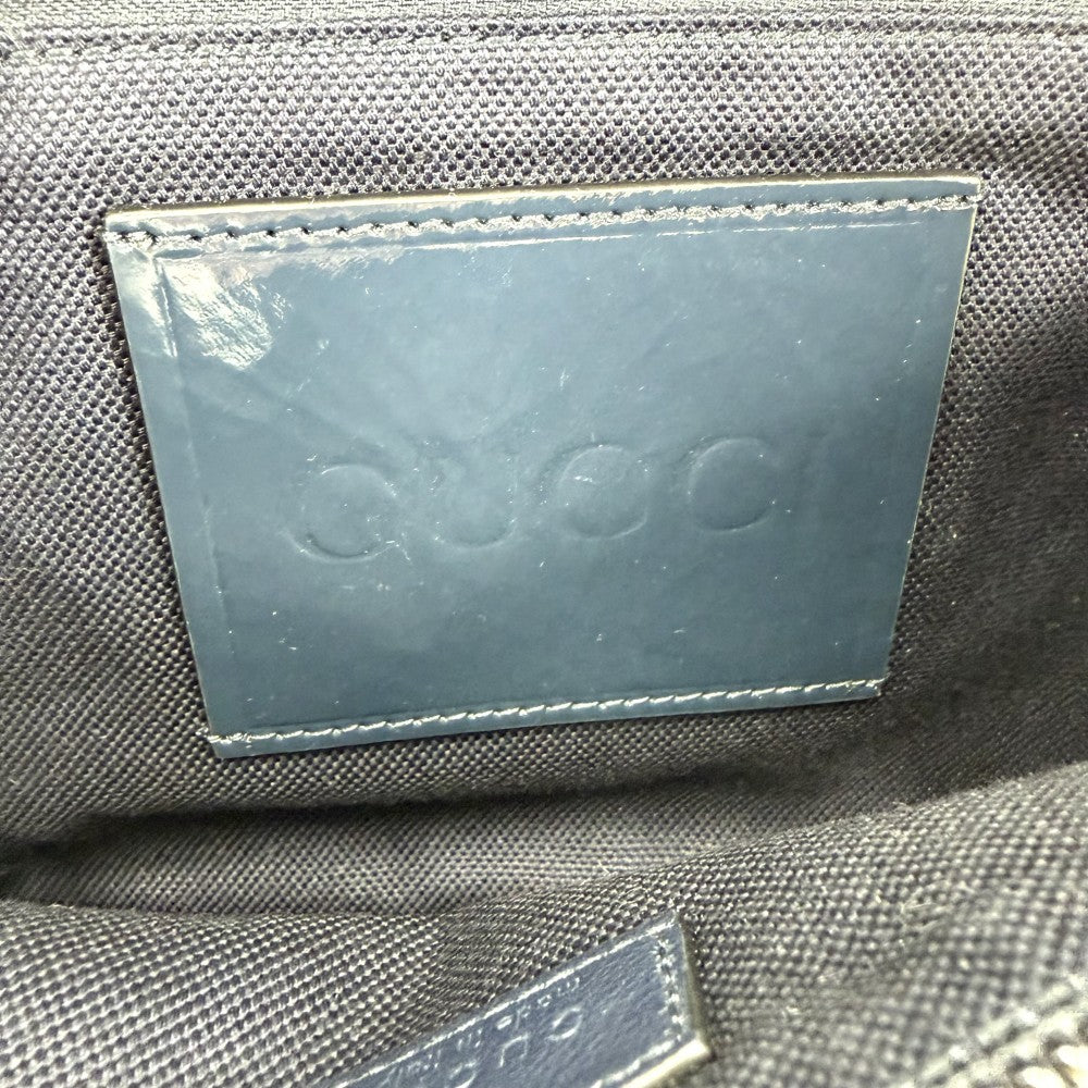 GUCCI グッチ ウエストバッグ ウエストポーチ ボディバッグ 851706 GGデニム ネイビー 紺 シルバー金具 メンズ【中古品】