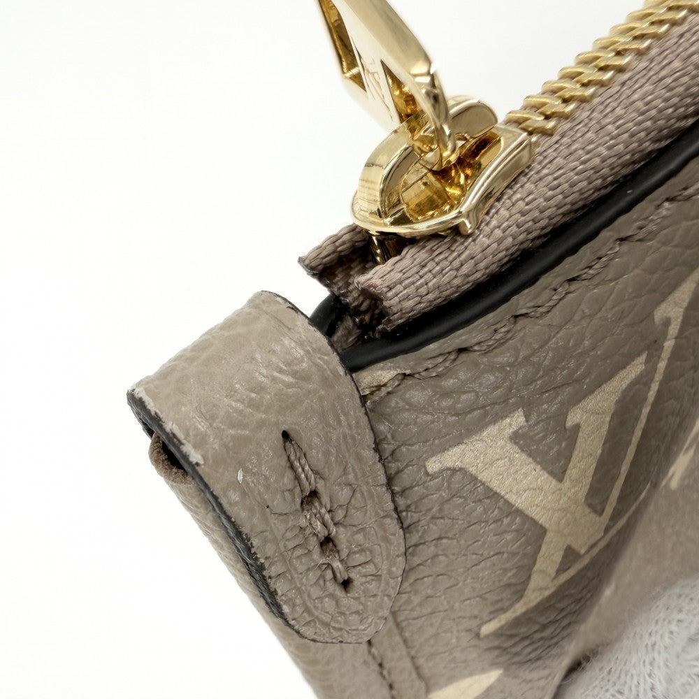 LOUIS VUITTON ルイヴィトン ショルダーバッグ モノグラムアンプラント キャリーオール ジップ NM PM ベージュ M47180 トゥルトレールグレー クリーム ゴールド金具 レディース【中古品】
