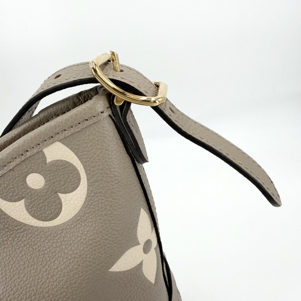 LOUIS VUITTON ルイヴィトン ショルダーバッグ モノグラムアンプラント キャリーオール ジップ NM PM ベージュ M47180 トゥルトレールグレー クリーム ゴールド金具 レディース【中古品】