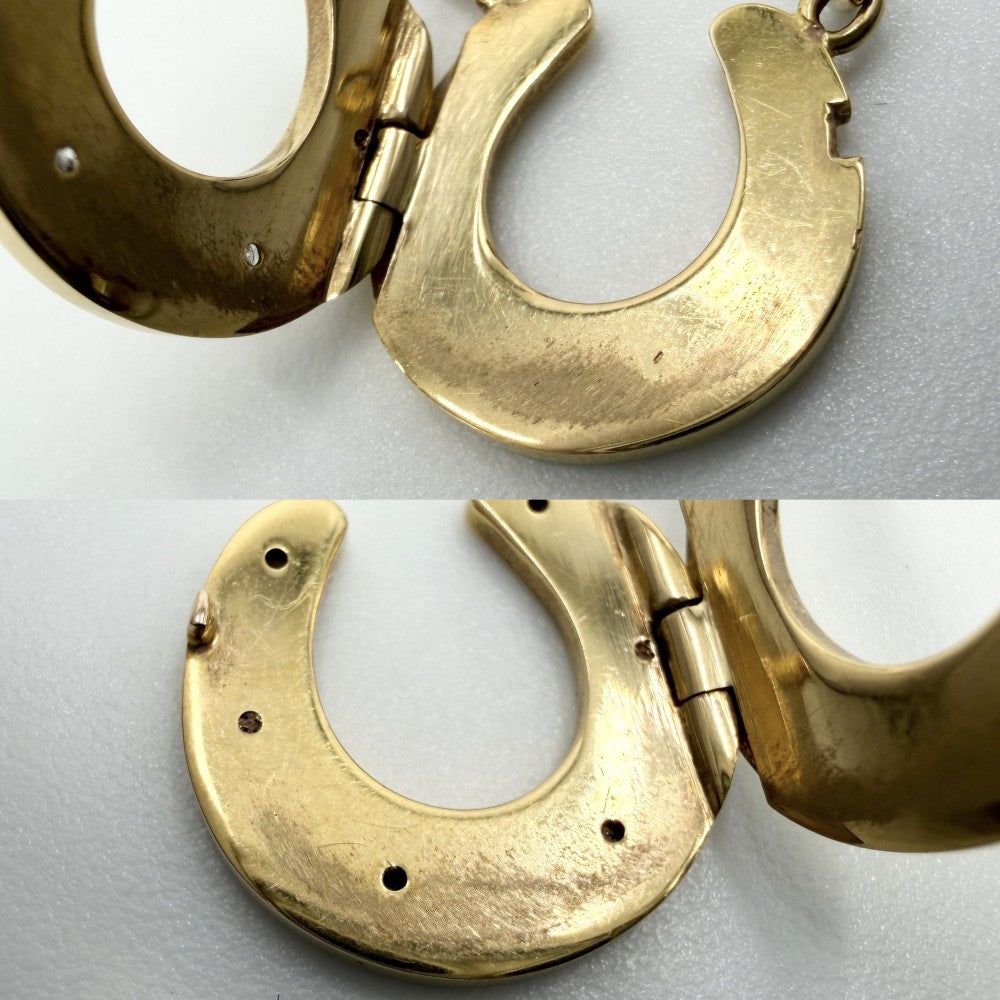 HERMES エルメス ネックレス ホースシュー アクセサリー ジュエリー 18金YG Au750 K18イエローゴールド ダイヤモンド レディース 約7.4g【中古品】
