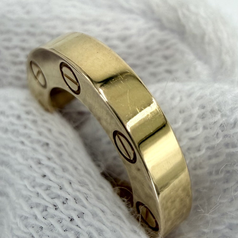 CARTIER カルティエ ピアス フープピアス ラブ シングル ビス 18金YG Au750 ジュエリー アクセサリー K18イエローゴールド レディース 約1.6g【中古品】