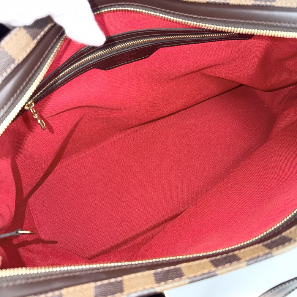 LOUIS VUITTON ルイヴィトン トートバッグ ダミエ チェルシー ハンドバッグ N51119 ブラウン 茶 ゴールド金具 レディース【中古品】