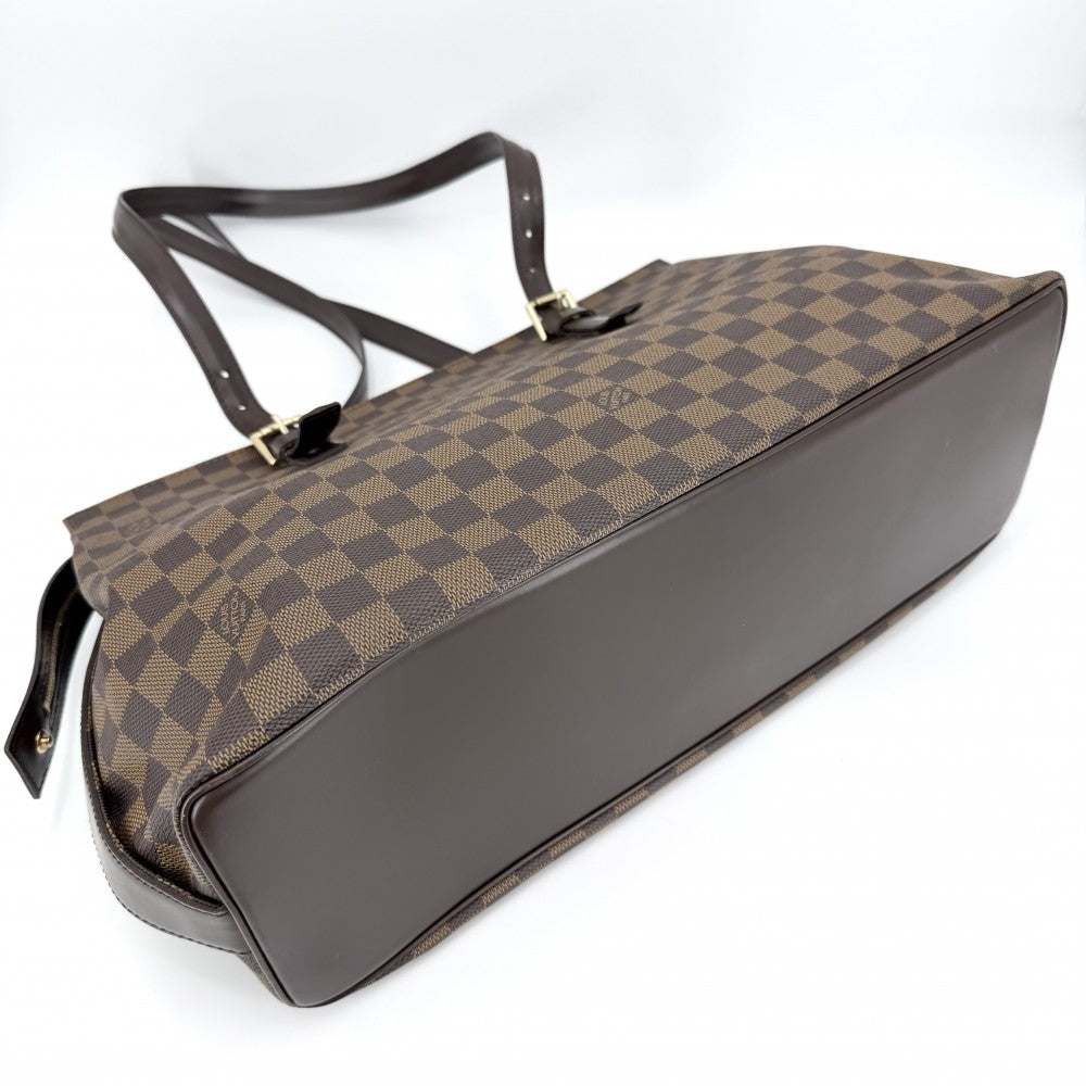 LOUIS VUITTON ルイヴィトン トートバッグ ダミエ チェルシー ハンドバッグ N51119 ブラウン 茶 ゴールド金具 レディース【中古品】