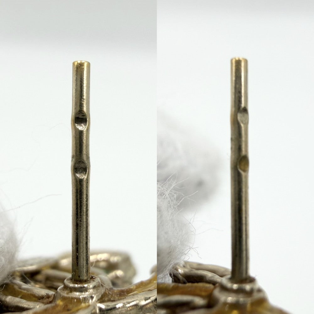 CHANEL シャネル ピアス ココマーク アクセサリー ラインストーン GP B13B ゴールド レディース 約3.5g 2013年【中古品】