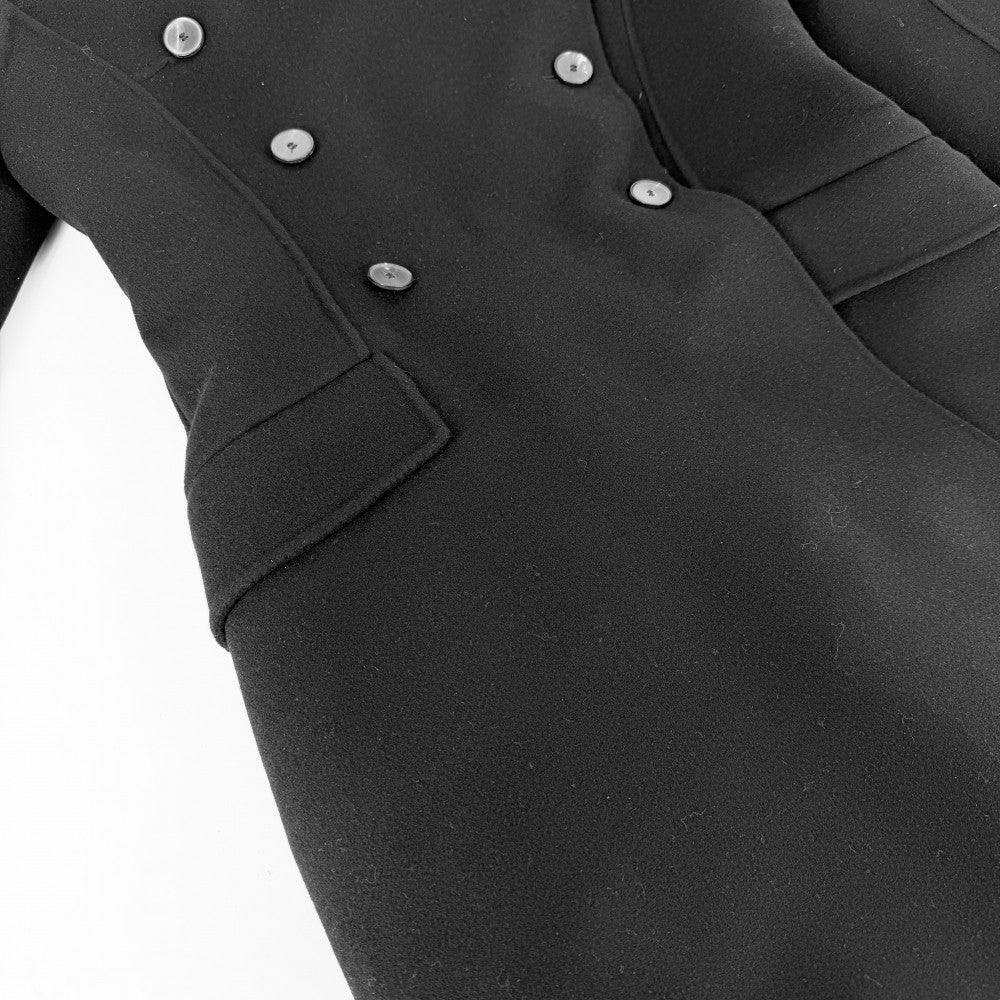 Christian Dior クリスチャンディオール アウター ダブルブレスト カシミヤコート ロングコート アパレル 服 40 ブラック 黒 冬 カシミヤ レディース【中古品】