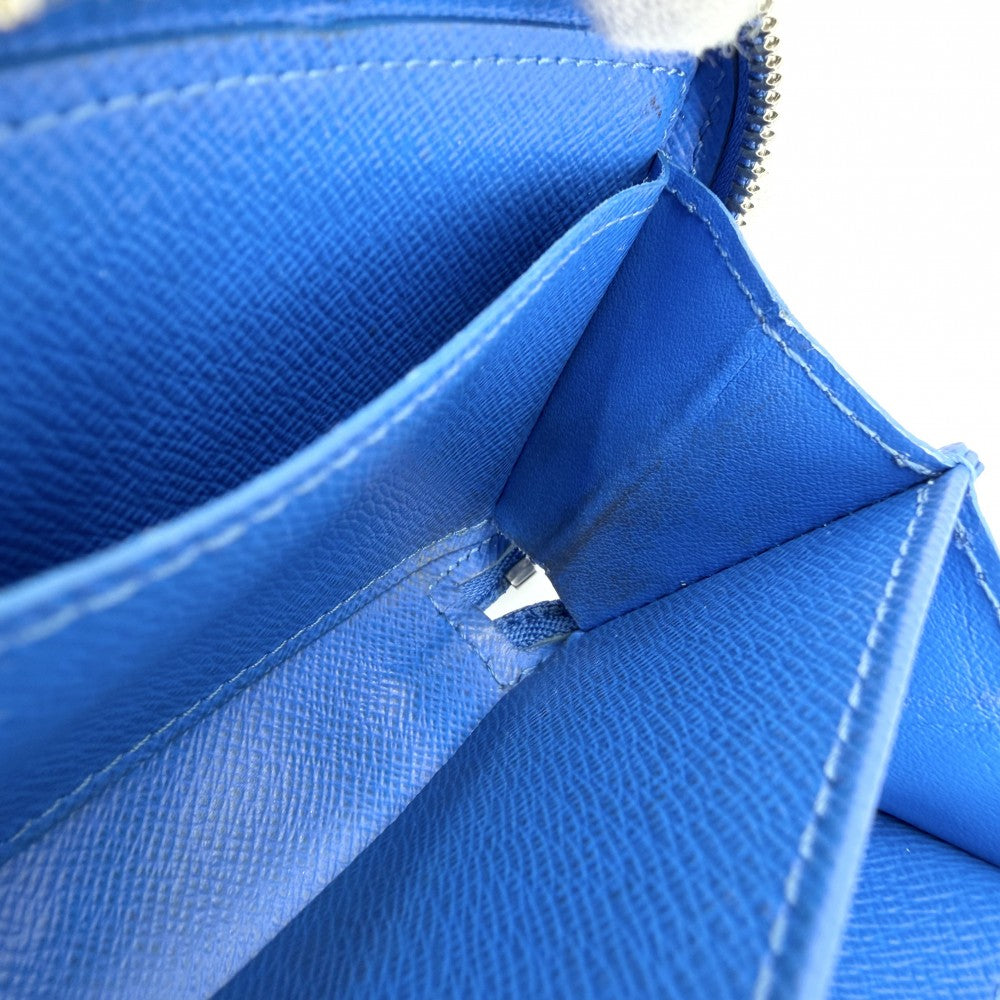 LOUIS VUITTON ルイヴィトン コインケース モノグラムクラウズ ソフトトランク ネックレスウォレット 小銭入れ 小物 M45440 ブルー 青 シルバー金具 メンズ【中古品】