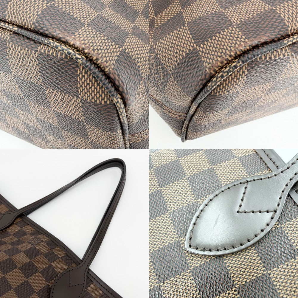LOUIS VUITTON ルイヴィトン トートバッグ ネヴァーフルPM ハンドバッグ N40600 ダミエキャンバス ブラウン 茶 ゴールド金具 レディース【中古品】