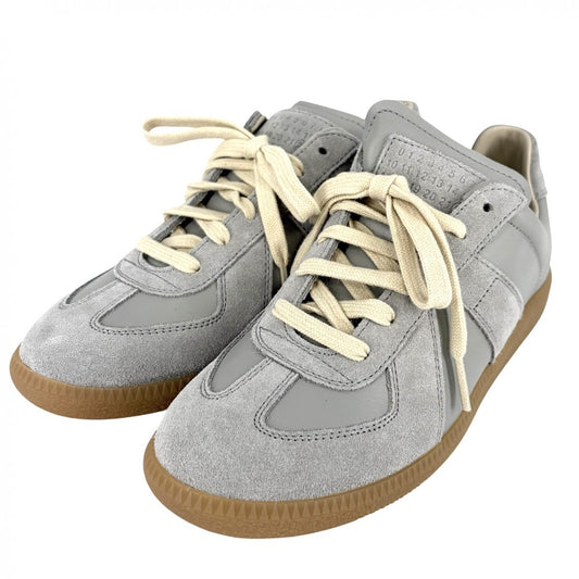 MARTIN MARGIELA マルタンマルジェラ スニーカー メゾンマルジェラ Maison Margiela レプリカ 靴 36 1/2サイズ 約23.5cm スウェード レザー ラバー グレー レディース【中古品】