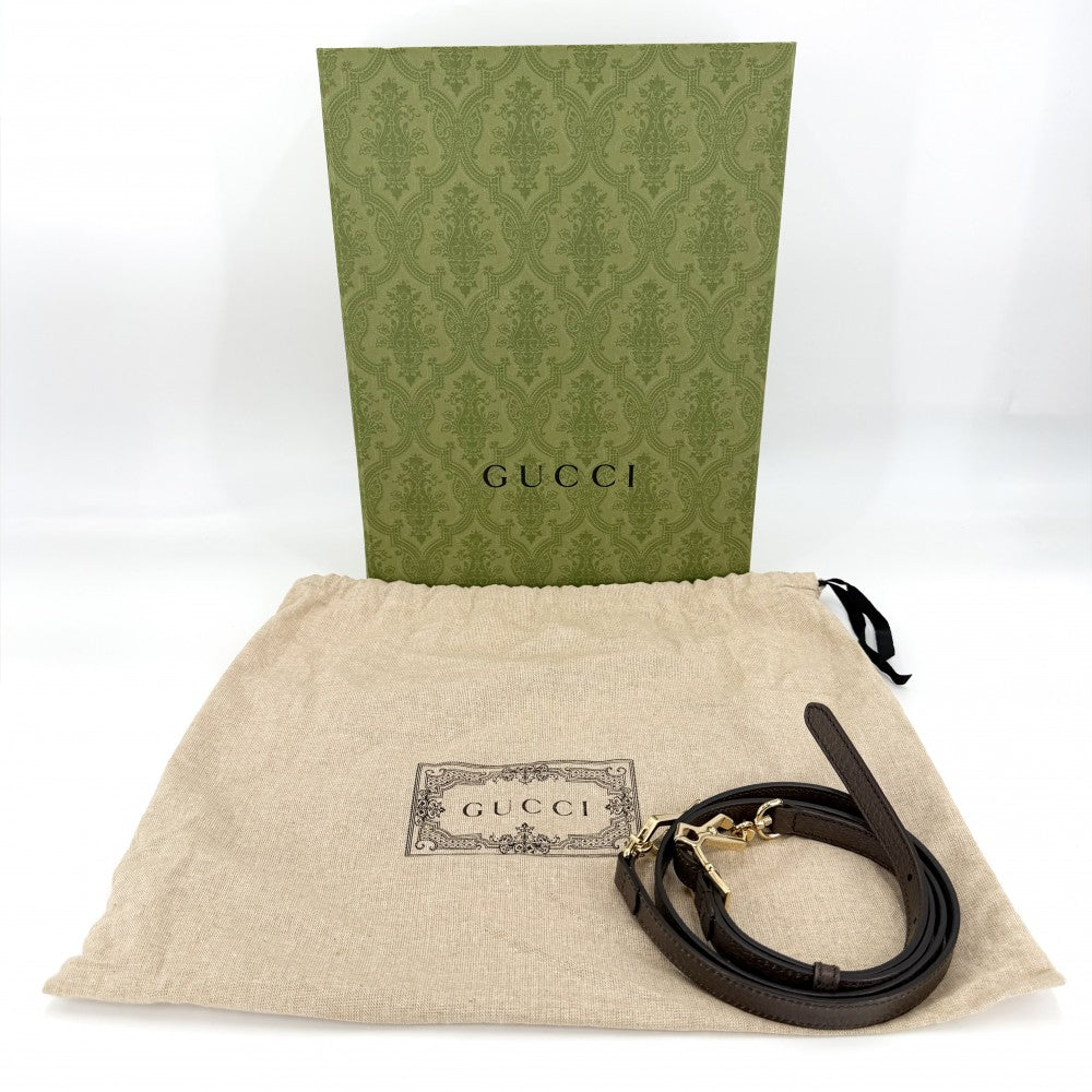 GUCCI グッチ 2WAY オフィディア スモールトートバッグ ハンドバッグ ショルダーバッグ 547551 GGスプリームキャンバス レザー ベージュ ブラウン 茶 ゴールド金具 レディース【中古品】