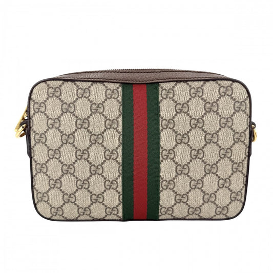 GUCCI グッチ ショルダーバッグ オフィディア スモールクロスボディバッグ 2WAY クラッチバッグ セカンドバッグ 699439 GGスプリームキャンバス レザー ベージュ ゴールド金具 メンズ【中古品】