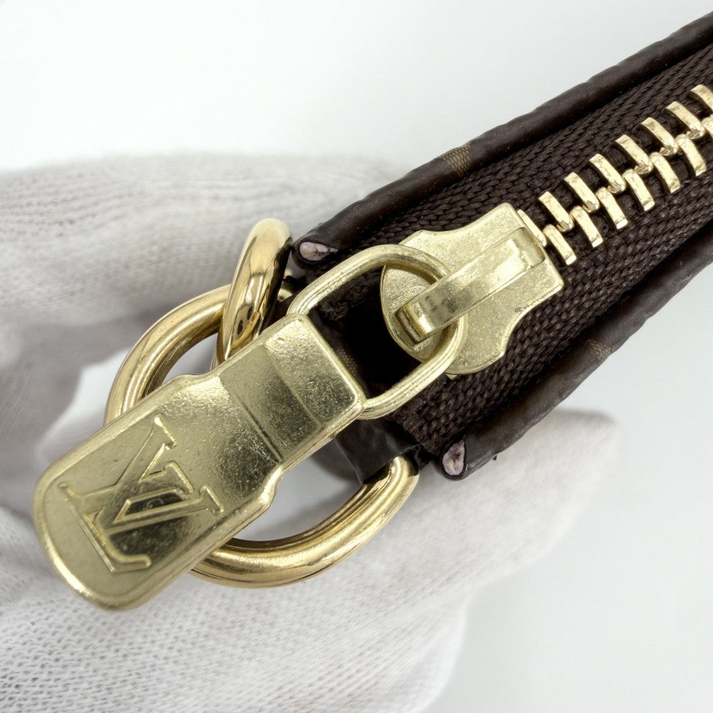 LOUIS VUITTON ルイヴィトン ハンドバッグ ミニポシェットアクセソワール ヴィヴィエンヌ ホリデイ アクセサリーポーチ M45905 モノグラムキャンバス ブラウン 茶 マルチカラー ゴールド金具 レディース【中古品】