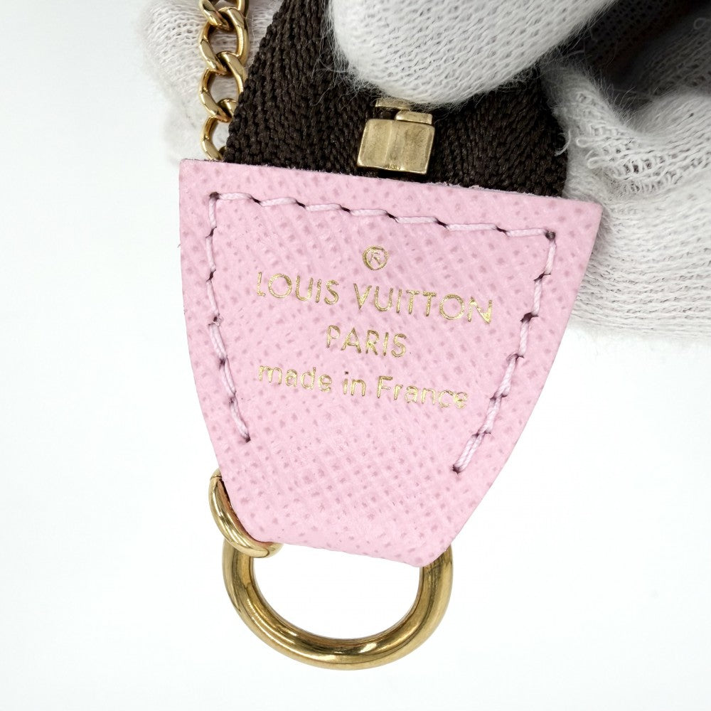 LOUIS VUITTON ルイヴィトン ハンドバッグ ミニポシェットアクセソワール ヴィヴィエンヌ ホリデイ アクセサリーポーチ M45905 モノグラムキャンバス ブラウン 茶 マルチカラー ゴールド金具 レディース【中古品】
