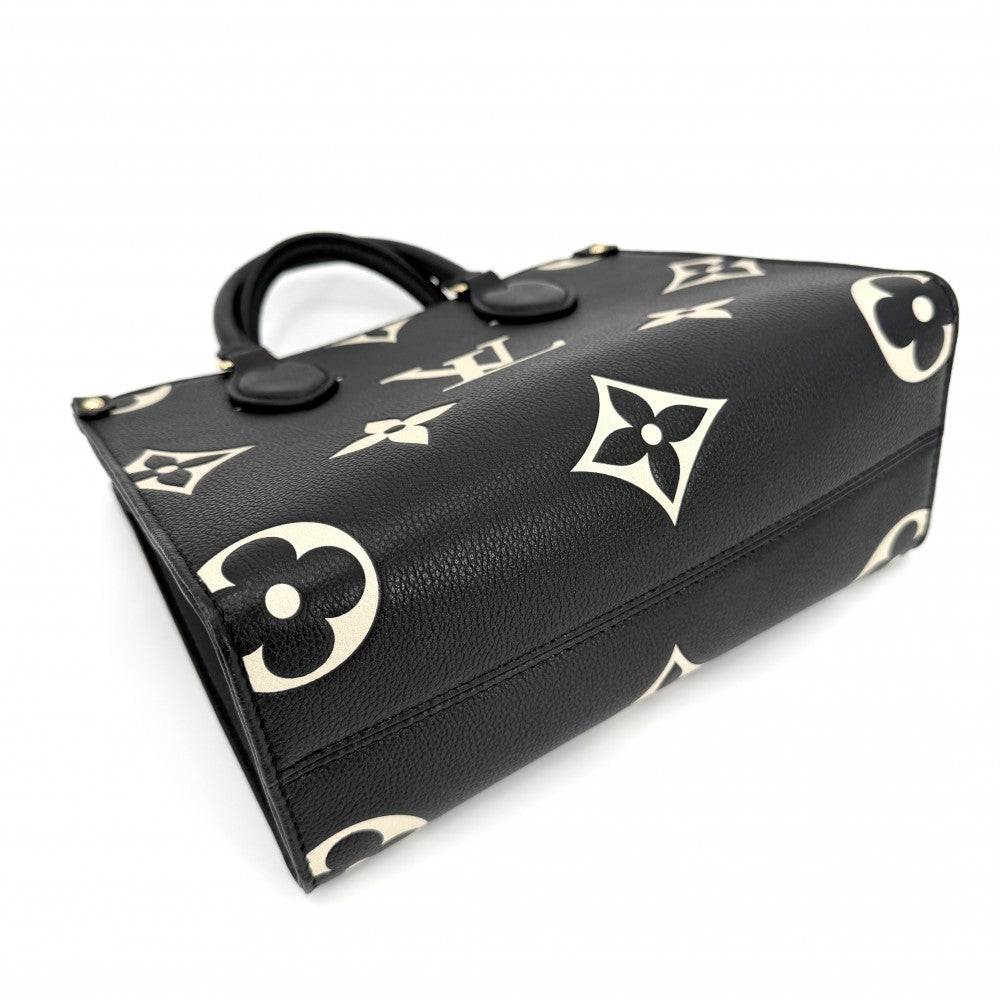LOUIS VUITTON ルイヴィトン 2WAY バイカラーモノグラムアンプラント オンザゴーPM ハンドバッグ ショルダーバッグ M45659 ブラック 黒 ベージュ ゴールド金具 レディース【中古品】