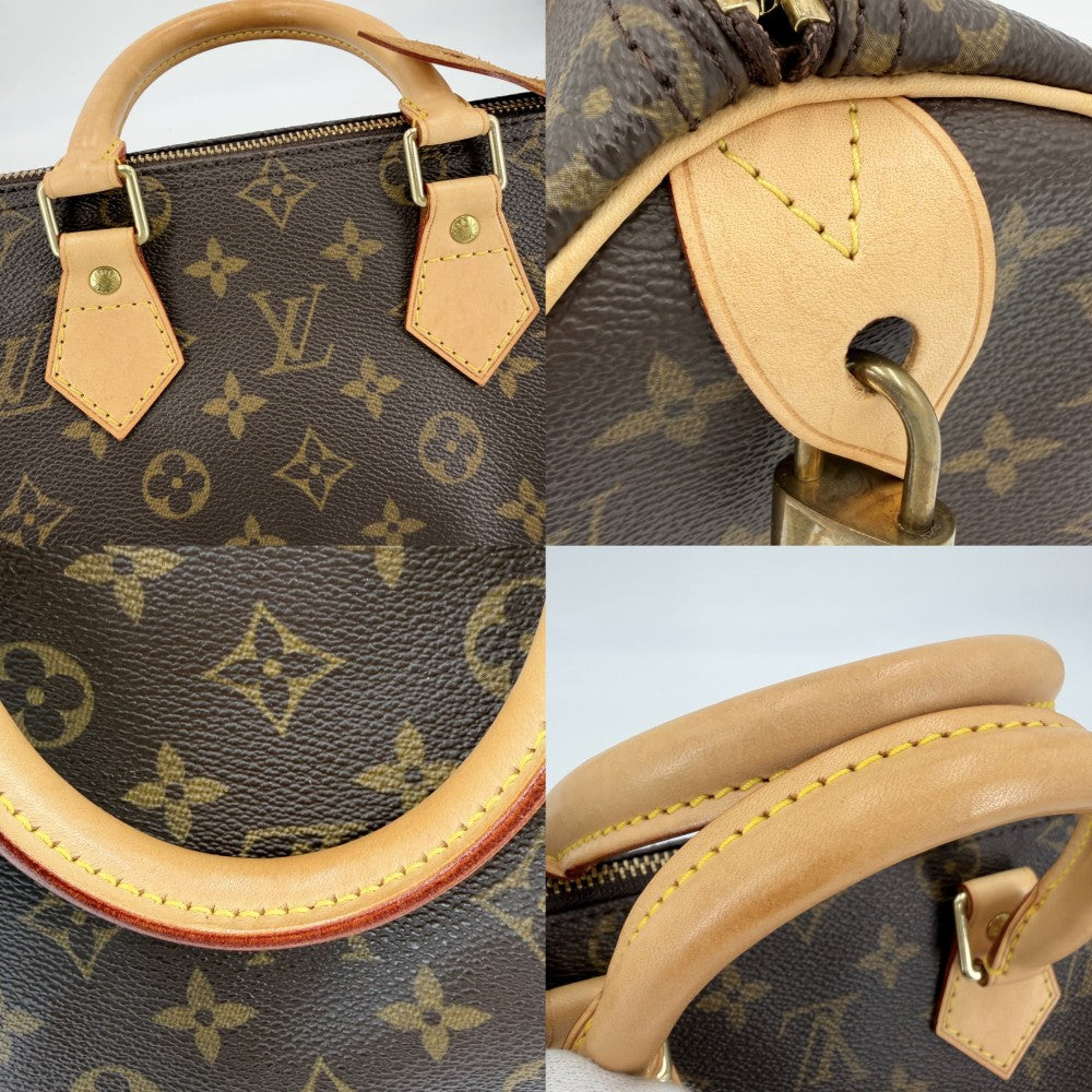 LOUIS VUITTON ルイヴィトン ハンドバッグ モノグラム スピーディ25 ミニボストンバッグ Speedy25 M41109 ブラウン 茶 ゴールド金具 レディース【中古品】