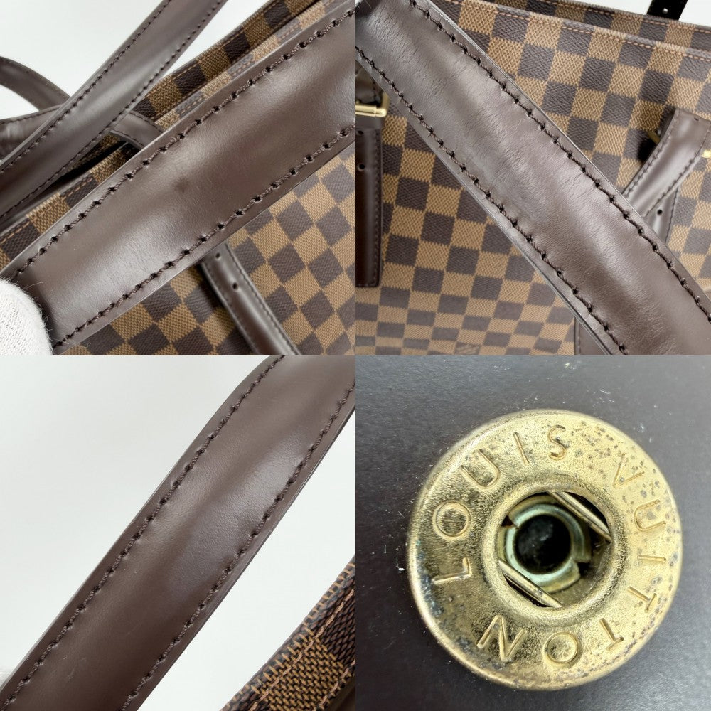 LOUIS VUITTON ルイヴィトン トートバッグ ダミエ チェルシー ハンドバッグ N51119 ブラウン 茶 ゴールド金具 レディース【中古品】