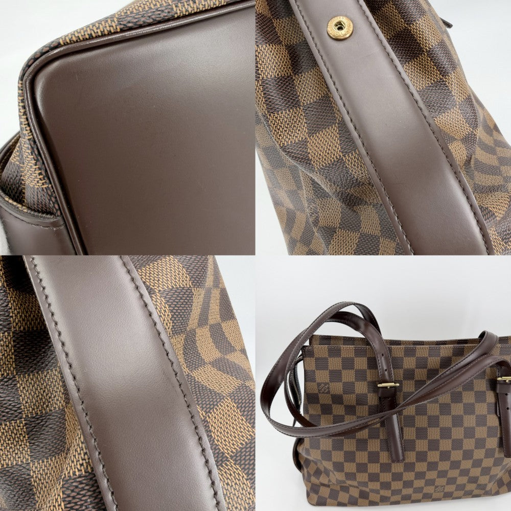 LOUIS VUITTON ルイヴィトン トートバッグ ダミエ チェルシー ハンドバッグ N51119 ブラウン 茶 ゴールド金具 レディース【中古品】