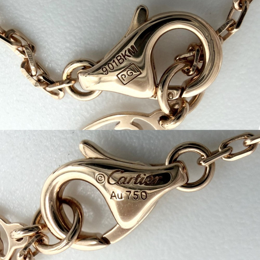 CARTIER カルティエ ネックレス ジュストアンクル ペンダント ジュエリー 釘 18金PG Au750 アクセサリー K18ピンクゴールド ダイヤモンド レディース 約5.5g【中古品】