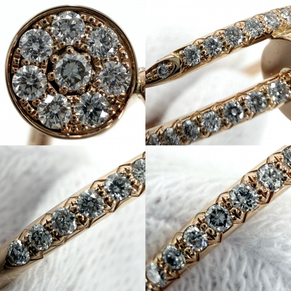 CARTIER カルティエ 指輪 ジュストアンクル リング アクセサリー ジュエリー セミパヴェ 18金PG Au750 釘 53サイズ K18ピンクゴールド ダイヤモンド 約12.5号 レディース 約2.7g【中古品】
