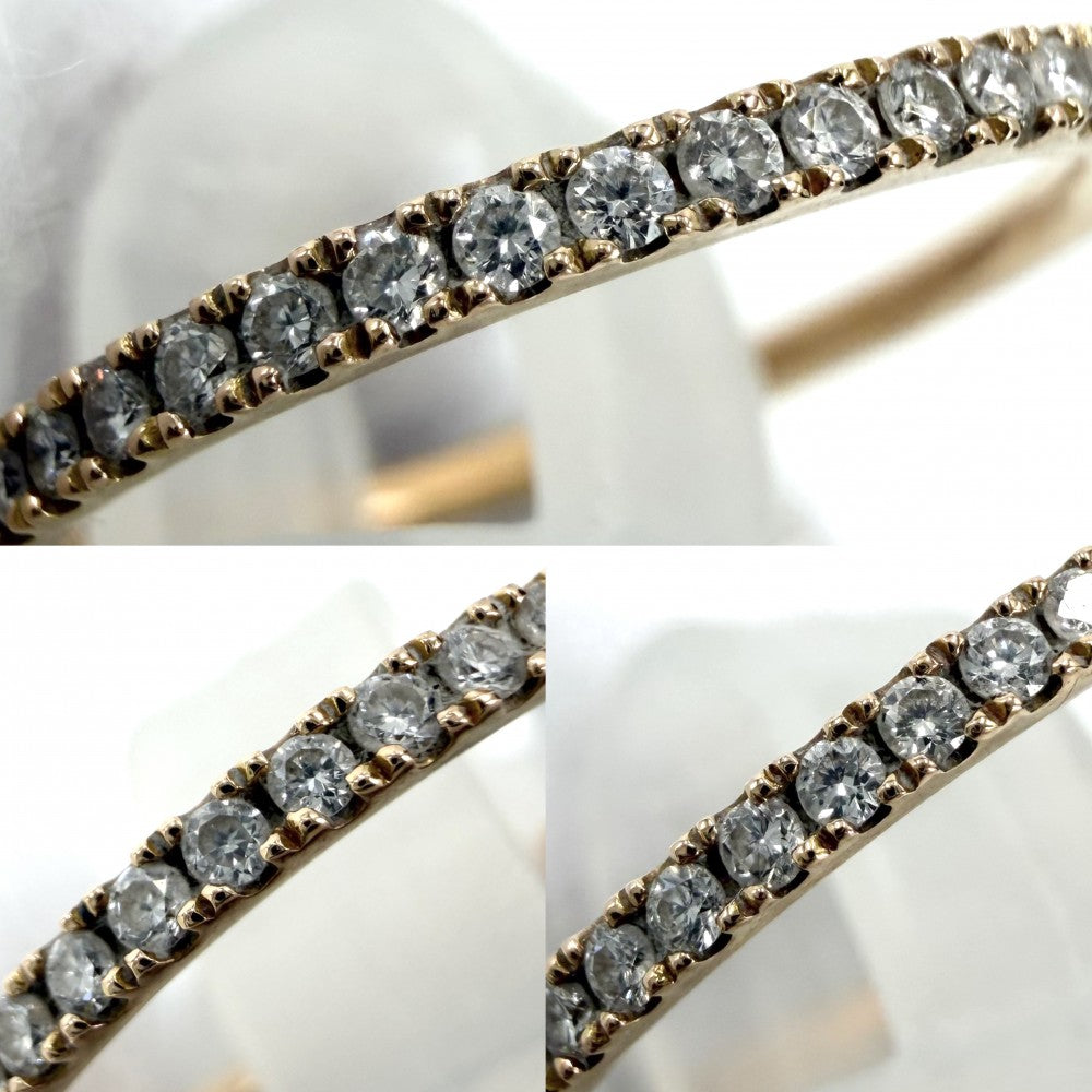 Georg Jensen ジョージジェンセン 指輪 フルエタニティ リング ジュエリー アクセサリー 18金PG Au750 50サイズ K18ピンクゴールド ダイヤモンド 約10号 レディース 約1.2g【中古品】