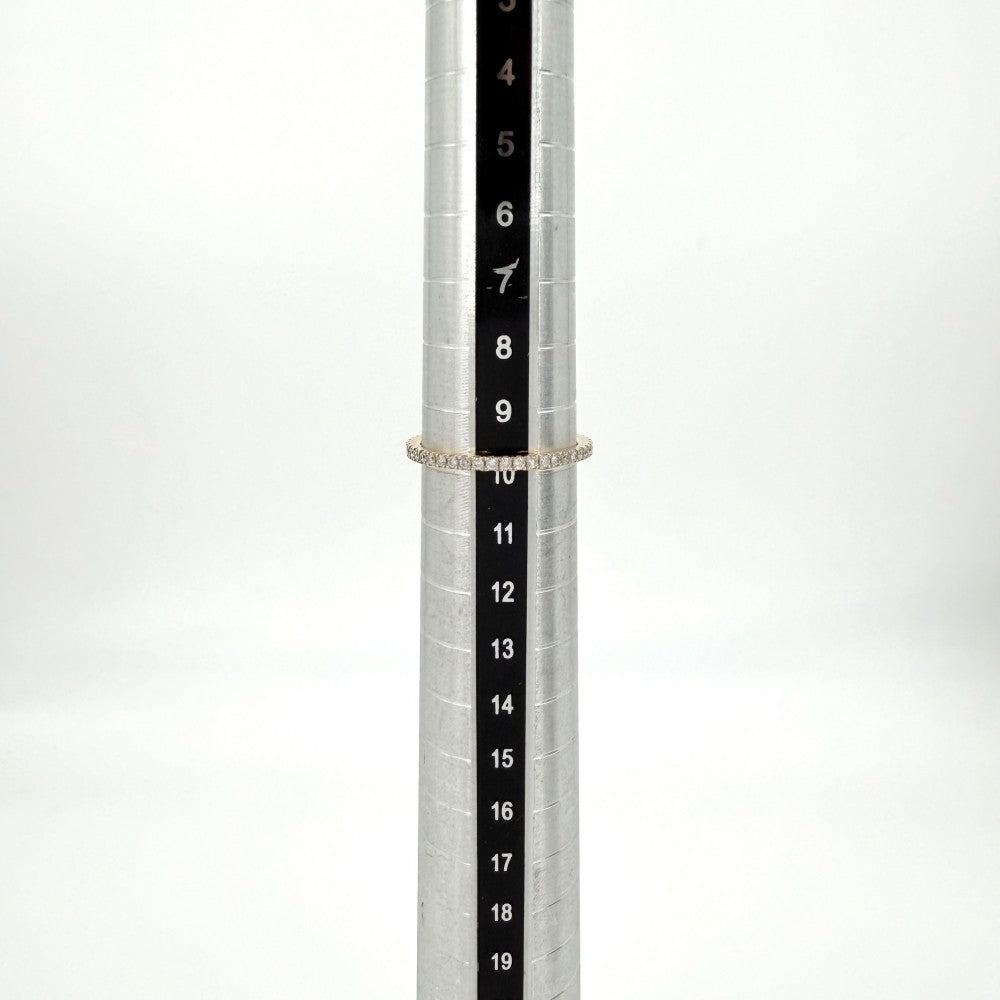 Georg Jensen ジョージジェンセン 指輪 フルエタニティ リング ジュエリー アクセサリー 18金PG Au750 50サイズ K18ピンクゴールド ダイヤモンド 約10号 レディース 約1.2g【中古品】