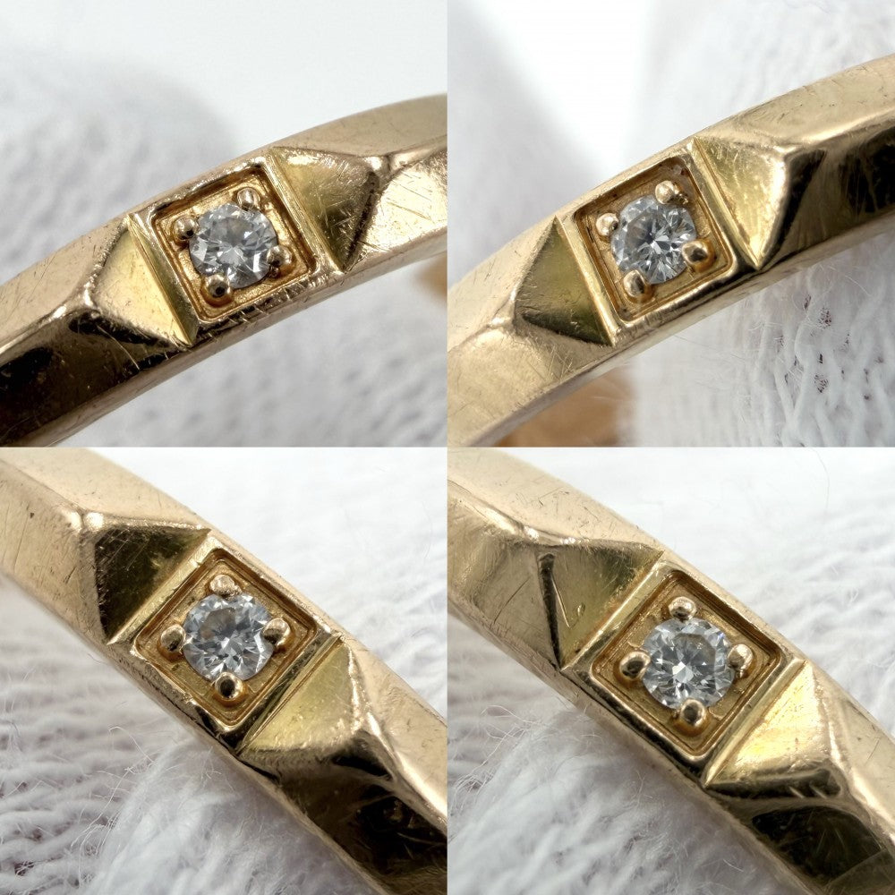 TIFFANY&Co. ティファニー 指輪 トゥルー バンドリング ジュエリー アクセサリー K18ピンクゴールド ダイヤモンド 約9号 レディース 約3.3g【中古品】