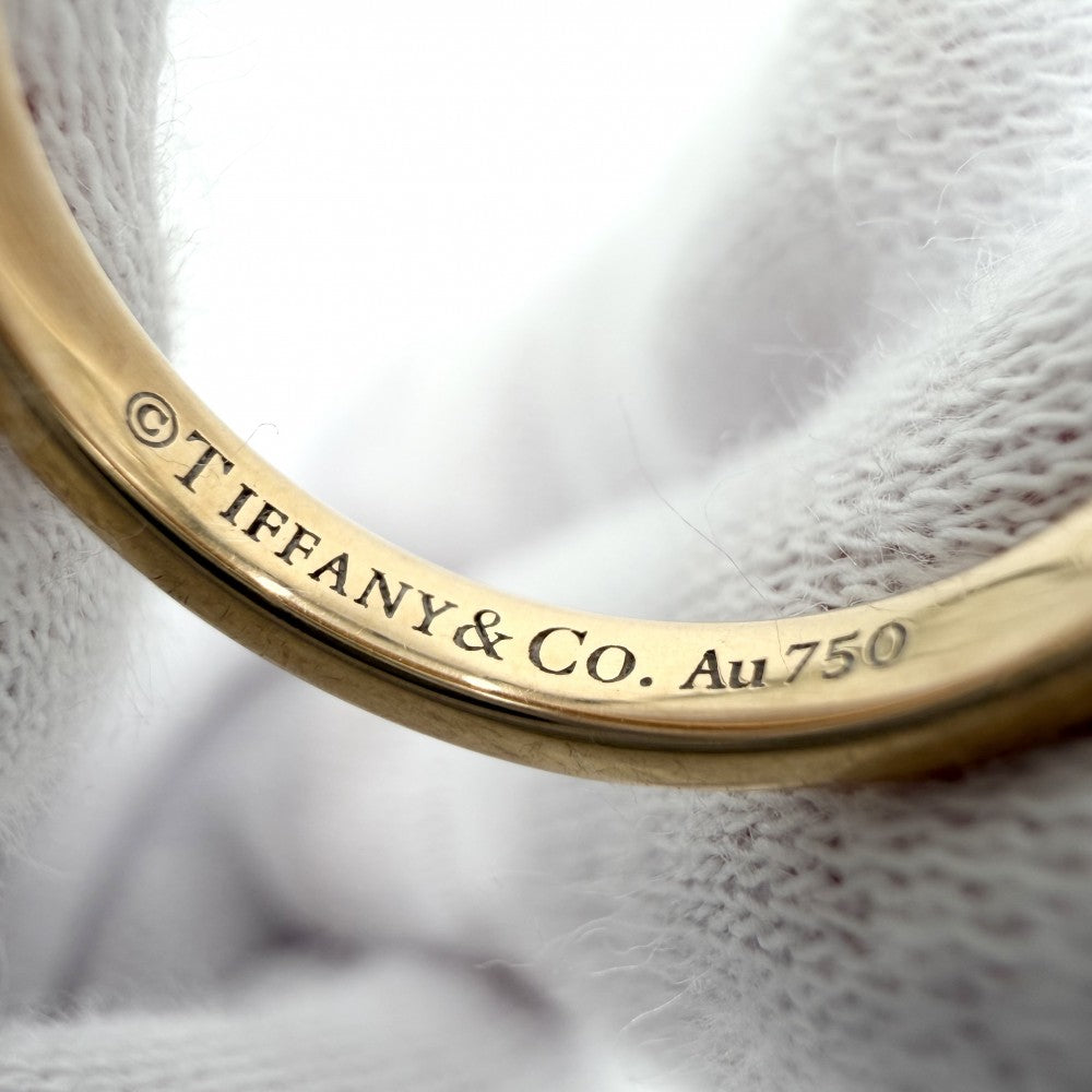 TIFFANY&Co. ティファニー 指輪 トゥルー バンドリング ジュエリー アクセサリー K18ピンクゴールド ダイヤモンド 約9号 レディース 約3.3g【中古品】