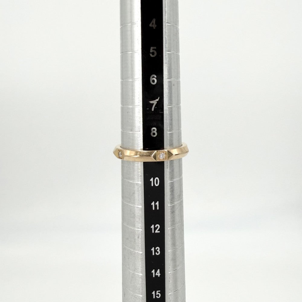 TIFFANY&Co. ティファニー 指輪 トゥルー バンドリング ジュエリー アクセサリー K18ピンクゴールド ダイヤモンド 約9号 レディース 約3.3g【中古品】