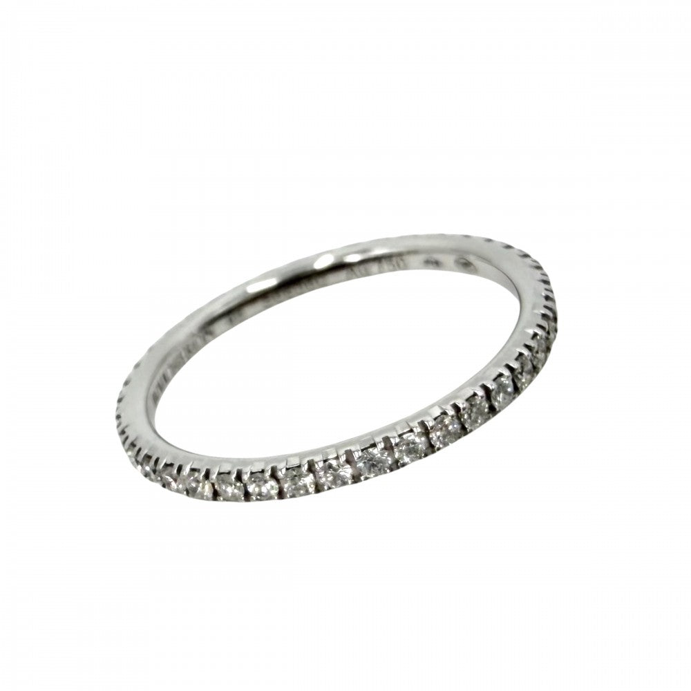 Boucheron ブシュロン 指輪 エピュール リング フルエタニティ アクセサリー ジュエリー 46サイズ 18金WG 750 K18ホワイトゴールド 約6号 シルバー レディース 約1.1g【中古品】
