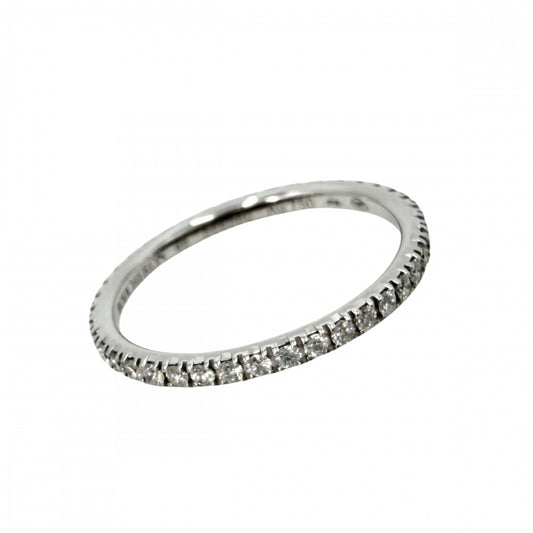Boucheron ブシュロン 指輪 エピュール リング フルエタニティ アクセサリー ジュエリー 46サイズ 18金WG 750 K18ホワイトゴールド 約6号 シルバー レディース 約1.1g【中古品】