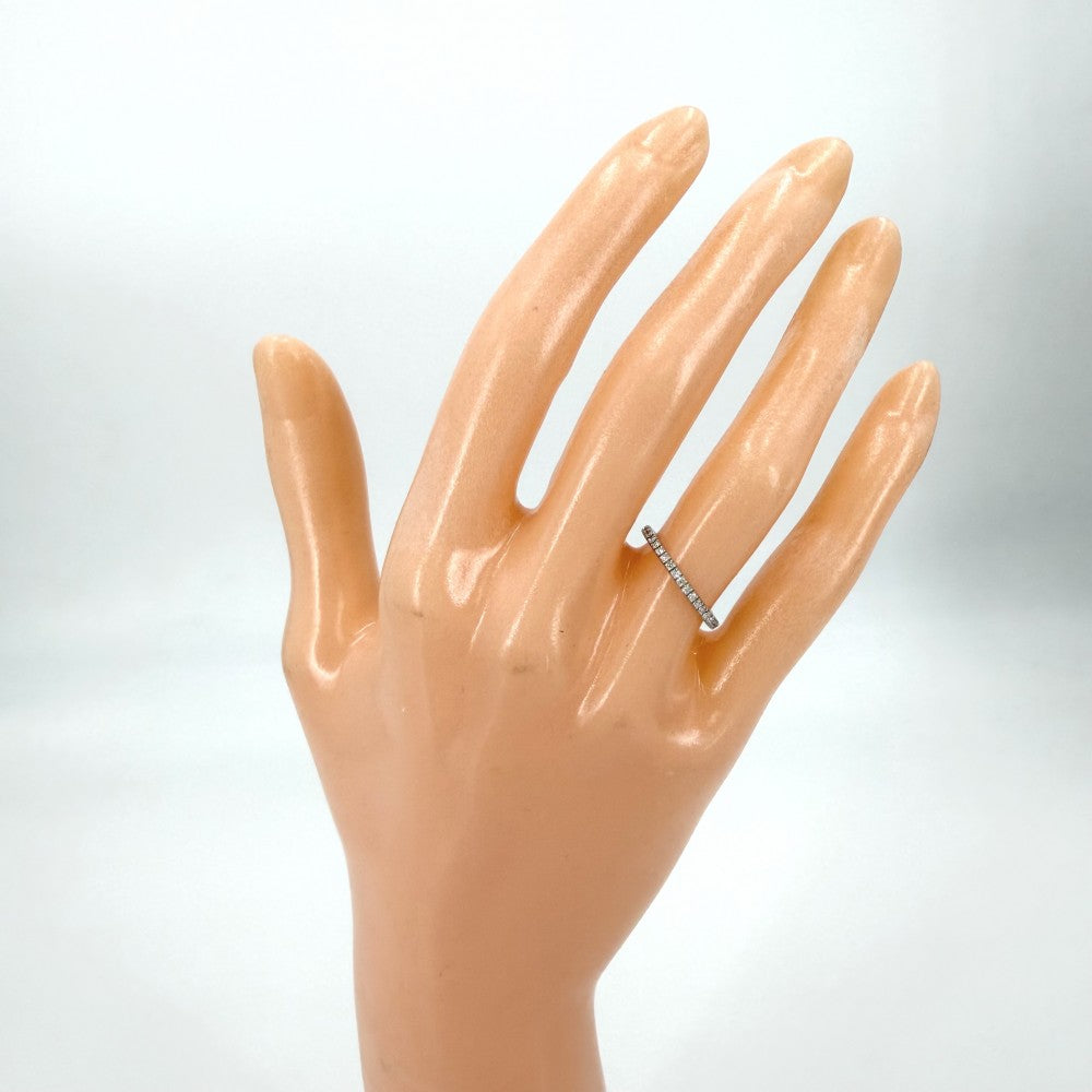 Boucheron ブシュロン 指輪 エピュール リング フルエタニティ アクセサリー ジュエリー 46サイズ 18金WG 750 K18ホワイトゴールド 約6号 シルバー レディース 約1.1g【中古品】