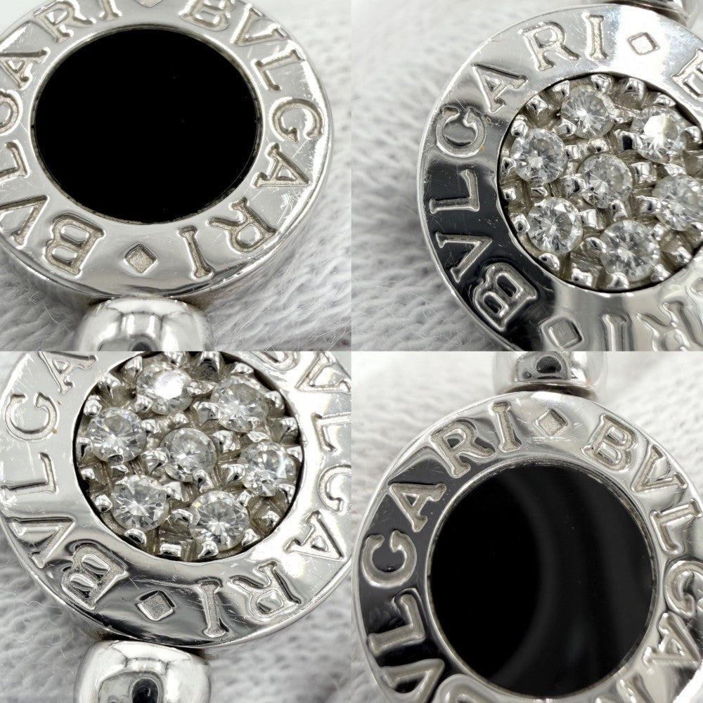 BVLGARI ブルガリ 指輪 ブルガリブルガリ フリップ リング ジュエリー アクセサリー K18ホワイトゴールド オニキス 約4.5号 シルバー ブラック 黒 レディース 約5.2g【中古品】