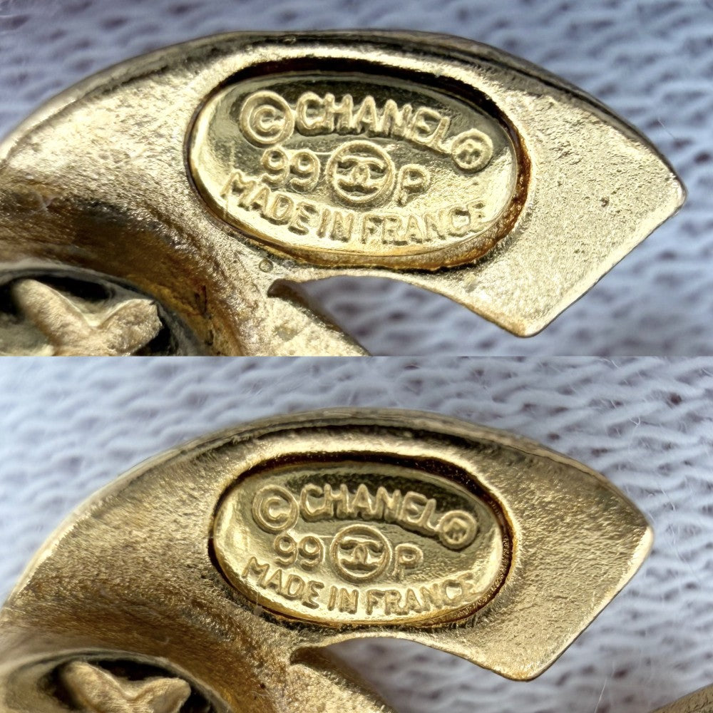 CHANEL シャネル イヤリング ココマーク アクセサリー ヴィンテージ GP 99P ゴールド レディース 約8.0g 1999年【中古品】