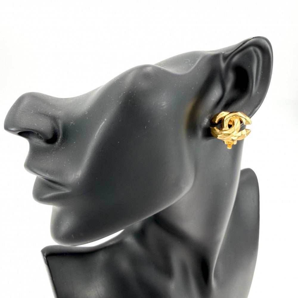 CHANEL シャネル イヤリング ココマーク アクセサリー ヴィンテージ GP 99P ゴールド レディース 約8.0g 1999年【中古品】