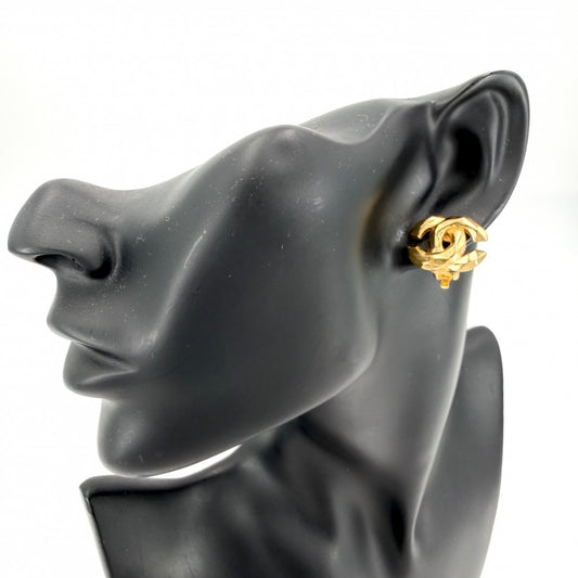 CHANEL シャネル イヤリング ココマーク アクセサリー ヴィンテージ GP 99P ゴールド レディース 約8.0g 1999年【中古品】