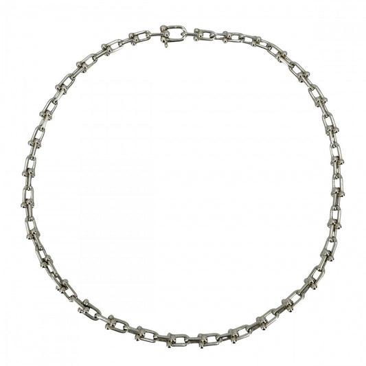 TIFFANY&Co. ティファニー ネックレス ハードウェア スモールリンク ジュエリー アクセサリー シルバー925 レディース 約43.8g【中古品】