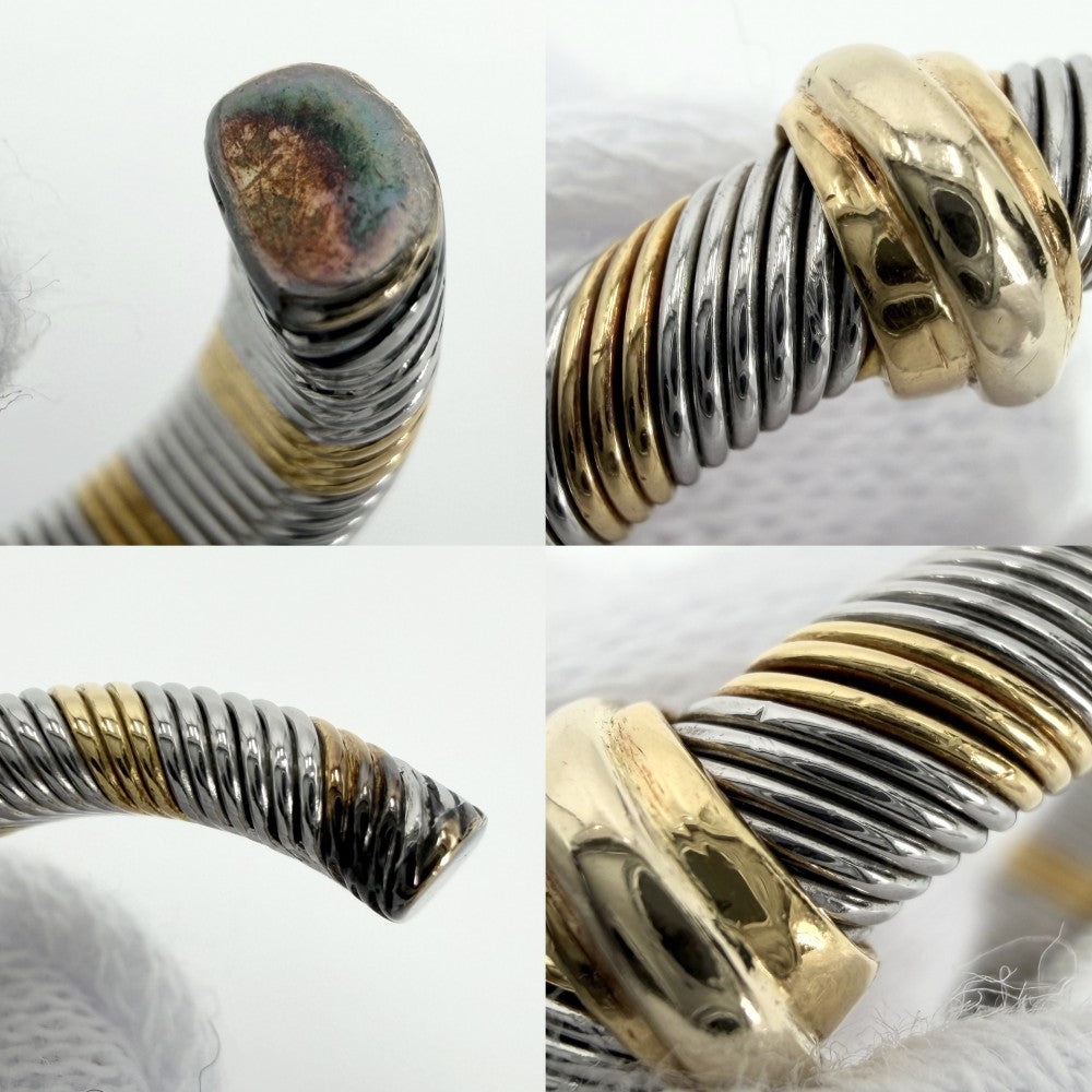 CARTIER カルティエ ピアス オールエア シエール ねじ アクセサリー ジュエリー Au750 18金YG K18イエローゴールド ステンレススチール レディース 約10.5g【中古品】