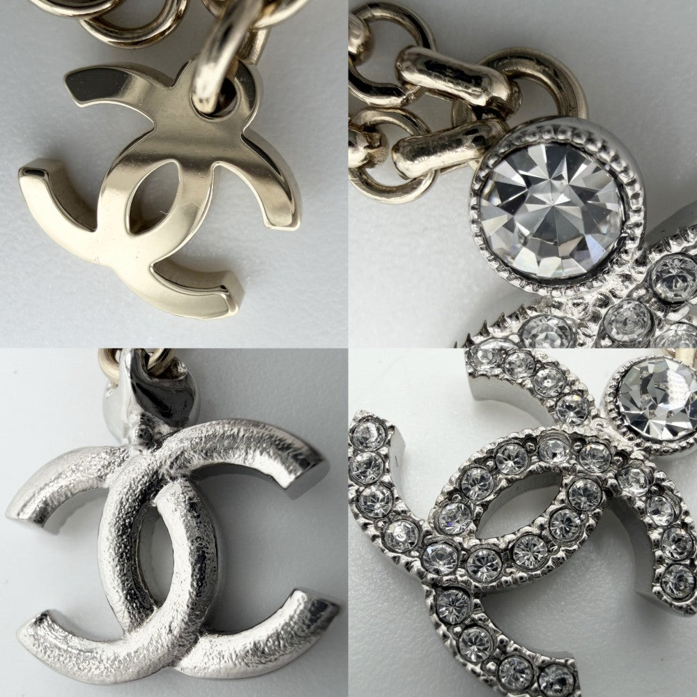 CHANEL シャネル ネックレス ココマーク ペンダント アクセサリー GP ラインストーン I23K ゴールド レディース 約10.3g 2023年【中古品】