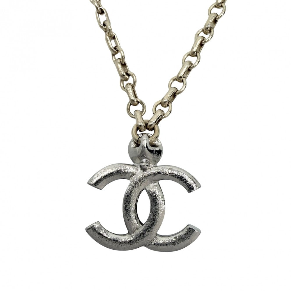 CHANEL シャネル ネックレス ココマーク ペンダント アクセサリー GP ラインストーン I23K ゴールド レディース 約10.3g 2023年【中古品】