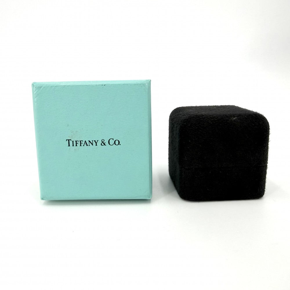 TIFFANY&Co. ティファニー 指輪 アトラス オープン リング ジュエリー アクセサリー Au750 18金WG K18ホワイトゴールド ダイヤモンド 約12.5号 レディース 約7.4g【中古品】