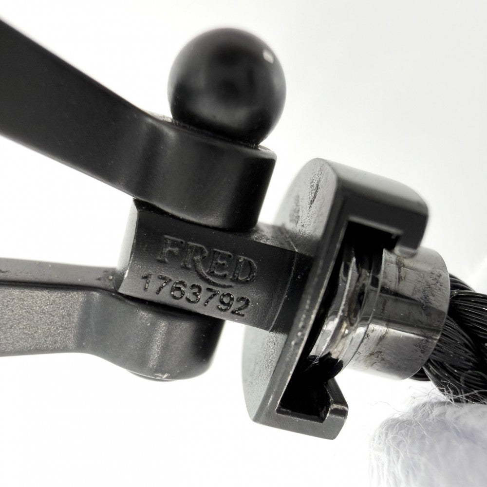 FRED フレッド ブレスレット フォース10 ラージモデル ジュエリー アクセサリー チタン ブラックダイヤモンド0.32ct ブラック 黒 ユニセックス 約5.6g【中古品】