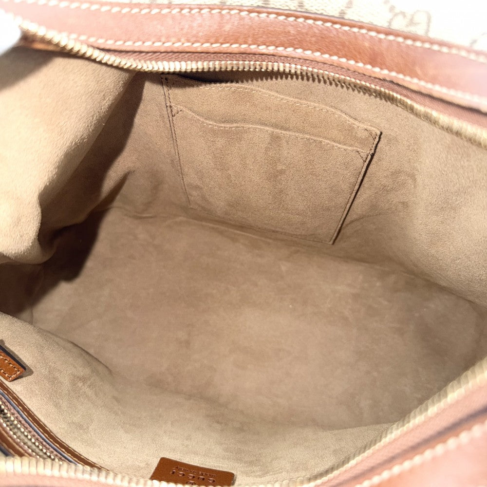 GUCCI グッチ 2WAY ホーボーバッグ ハンドバッグ ショルダーバッグ 414930 GGスプリームキャンバス レザー ベージュ ブラウン 茶 ゴールド金具 レディース【中古品】
