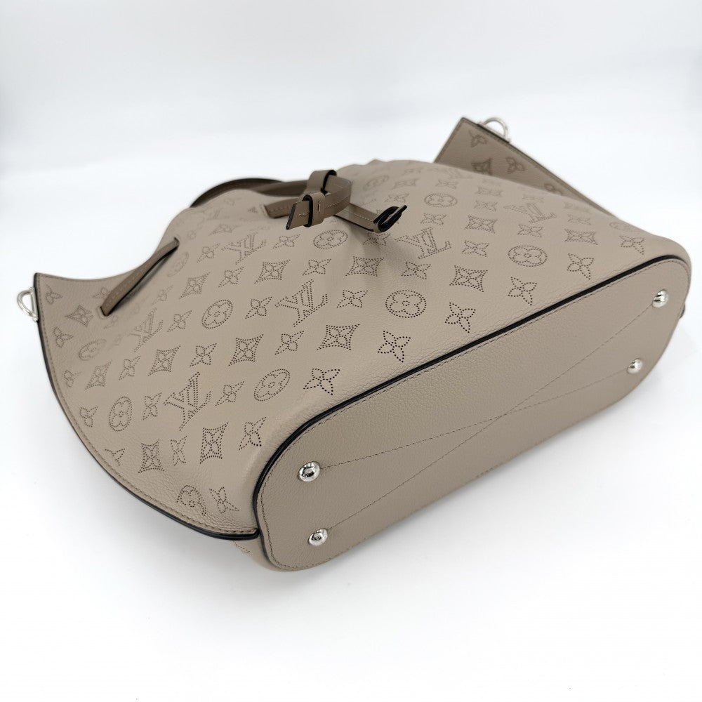 LOUIS VUITTON ルイヴィトン 2WAY モノグラムマヒナ ジロラッタ ショルダーバッグ トートバッグ グレージュ ベージュ かばん 鞄 M54403 ガレ シルバー金具 レディース【中古品】