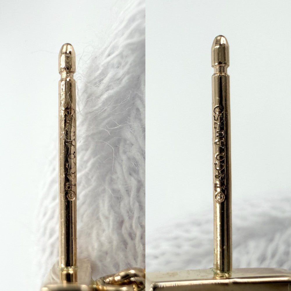 TIFFANY&Co. ティファニー ピアス Tワイヤー バー ジュエリー アクセサリー 18金PG Au750 K18ピンクゴールド レディース 約4.1g【中古品】