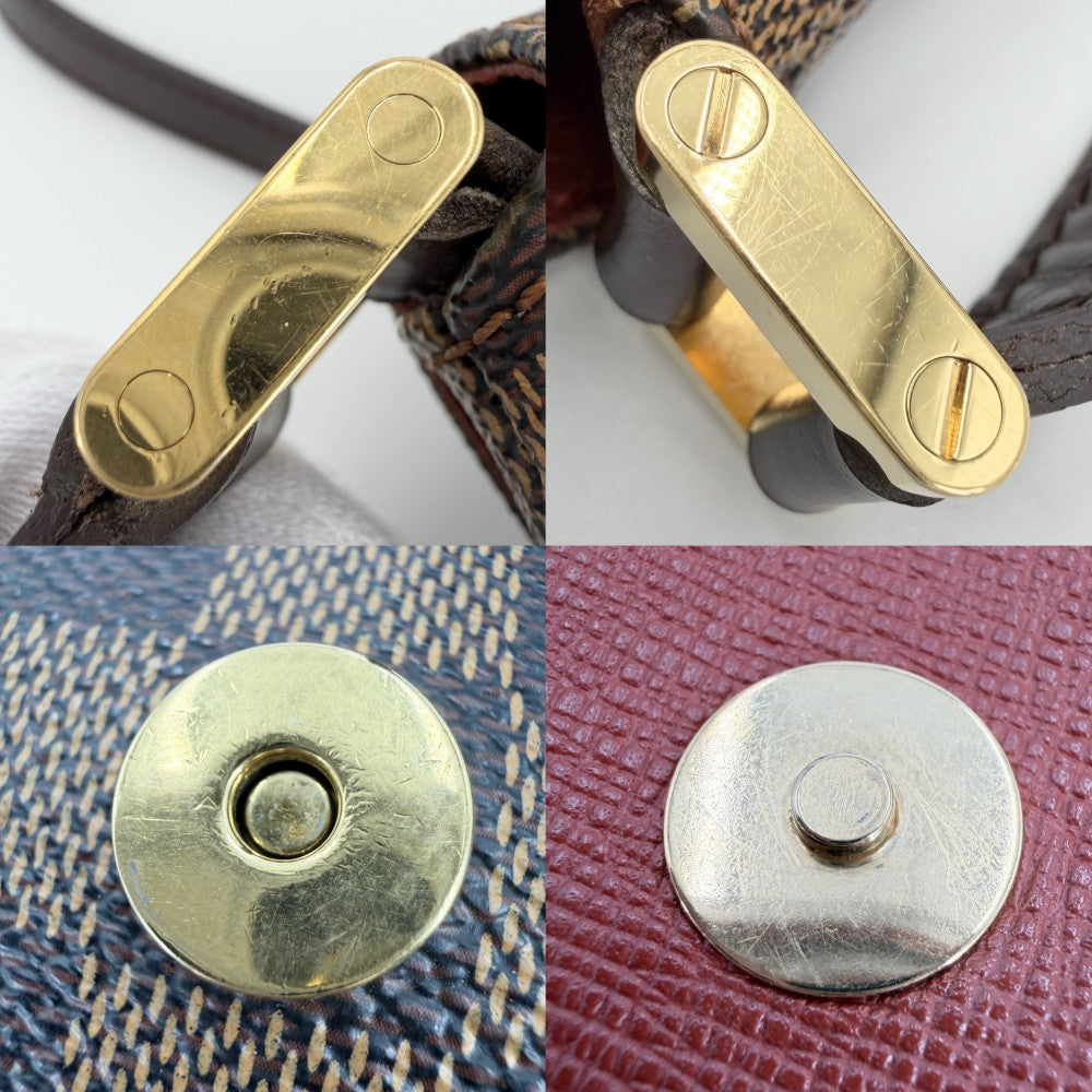 LOUIS VUITTON ルイヴィトン ショルダーバッグ ミュゼットタンゴ ロングショルダー N51301 ダミエキャンバス ブラウン 茶 ゴールド金具 レディース【中古品】
