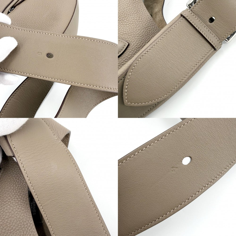 HERMES エルメス ショルダーバッグ アルソン ブラウン 茶 B刻印 トゴ ヴォースイフト エトゥープ シルバー金具 レディース 2023年【中古品】